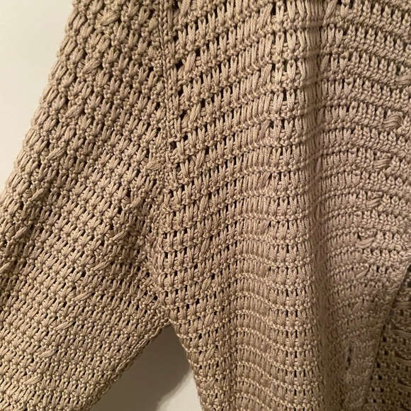 Tan Knit Cardigan - Picture 5 of 6